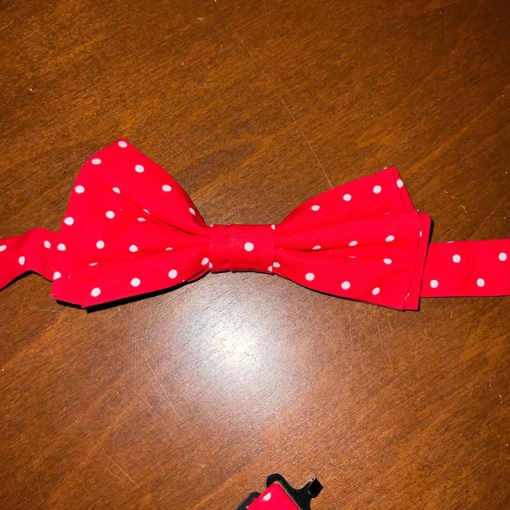 EUC- Eleanor Rose red w/white polka dots.